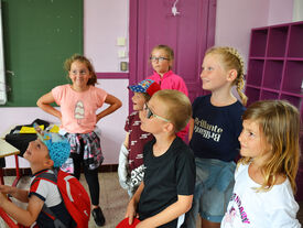 Accueil de loisirs Pendant les vacances, de grands jeux sont organisés.